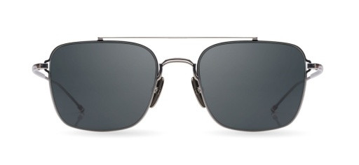 Thom Browne TB-120 Sunglasses, SILVER - BLACK IRON