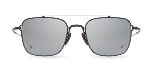 Thom Browne TB-120 Sunglasses, BLACK IRON - WHITE GOLD