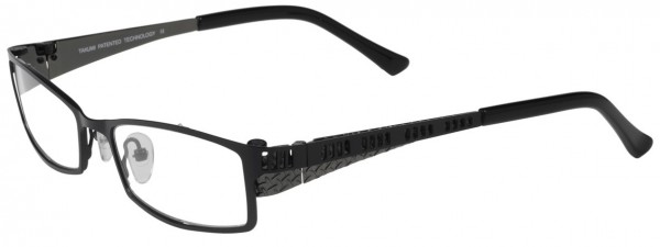 Takumi T9743 Eyeglasses, BLACK/BLACK AND STEEL