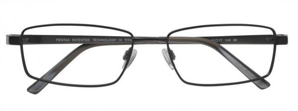Pentax P9982 Eyeglasses, 090 - Black/Black