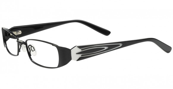 EasyClip S2500 Eyeglasses, BLACK/BLACK AND WHITE
