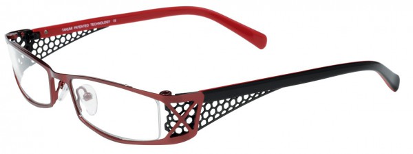 Takumi T9741 Eyeglasses, CHERRY/CHERRY AND BLACK