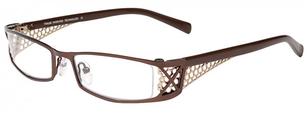 Takumi T9741 Eyeglasses, CHOCOLATE/CHOCOLATE AND BRONZE