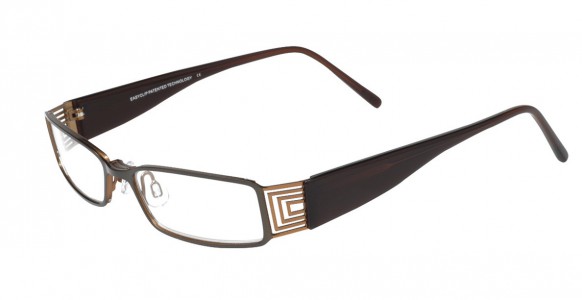 EasyClip Q4085 Eyeglasses, SHINY CHOCOLATE/CHOCOLATE