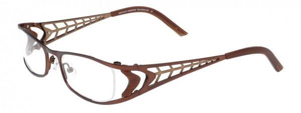 EasyClip O1086 Eyeglasses, BRONZE/BRONZE AND HAZEL