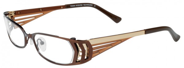 Takumi T9740 Eyeglasses, CHOCOLATE/BRONZE AND CHOCOLATE