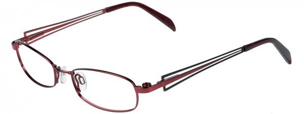 EasyTwist CT190 Eyeglasses, CHERRY/CHERRY AND BLACK