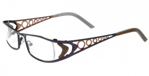 EasyClip S2502 Eyeglasses, VIOLET/VIOLET AND BRONZE