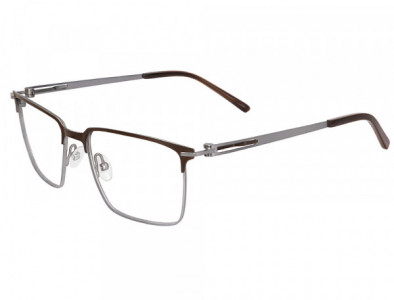 Club Level Designs CLD9338 Eyeglasses, C-1 Chocolate/Gunmetal