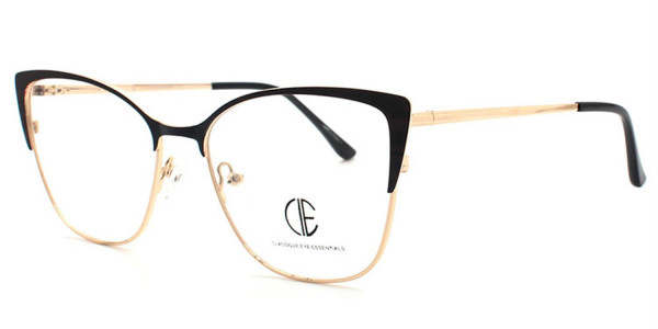 CIE CIE176 Eyeglasses, BLACK/GOLD (1)