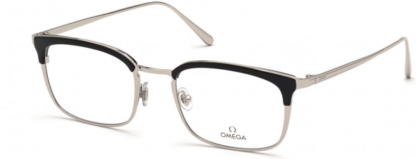 Omega OM5017 Eyeglasses, 001 - Shiny Black