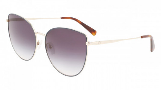 Longchamp LO158S Sunglasses, (713) GOLD/BLUE