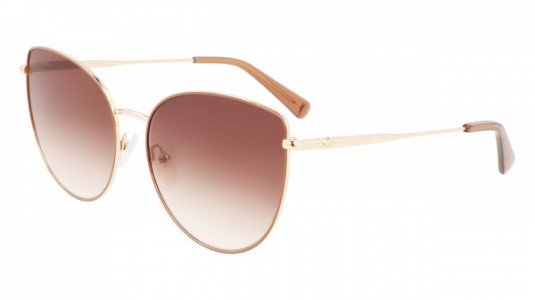Longchamp LO158S Sunglasses, (721) GOLD/BEIGE