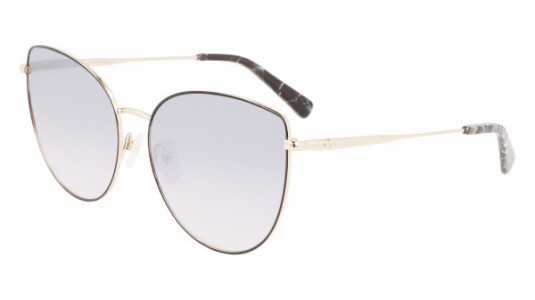 Longchamp LO158S Sunglasses, (728) GOLD/BLACK