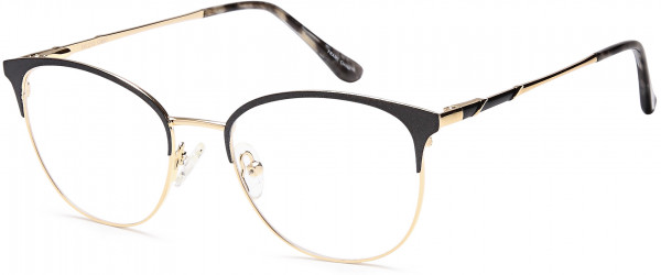 Di Caprio DC212 Eyeglasses, Black Gold