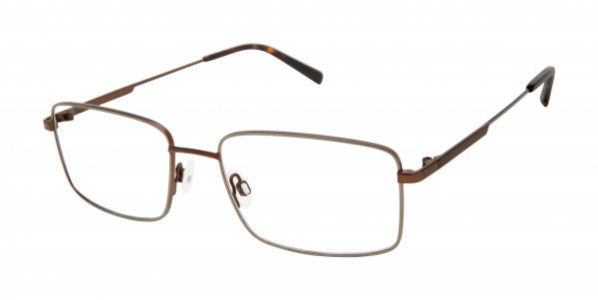 TITANflex M1002 Eyeglasses, Gunmetal/Brown (GUN)