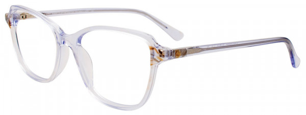 EasyClip EC585 Eyeglasses, 050 - Crystal Blue & Marbled