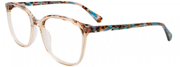 Takumi TK1178 Eyeglasses, 010 - Brn & Turq Marb & Cry Lit Brn