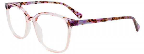 Takumi TK1178 Eyeglasses, 030 - Pink & Brn Marb & Cry Lit Pink