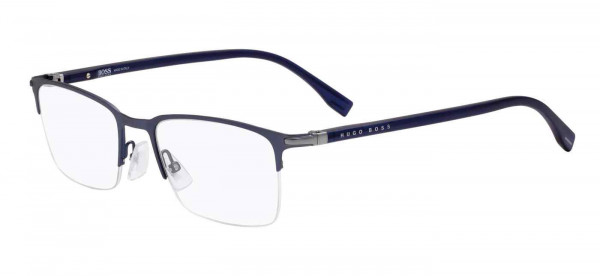 HUGO BOSS Black BOSS 1007/IT Eyeglasses, 0FLL MATTE BLUE