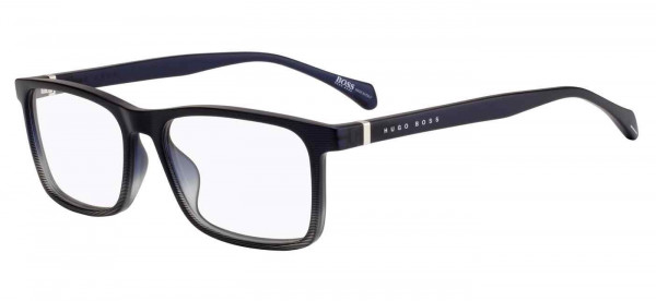 HUGO BOSS Black BOSS 1084/IT Eyeglasses, 026O BLUE PATTERN