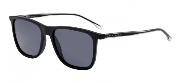 HUGO BOSS Black BOSS 1148/S/IT Sunglasses, 0003 MATTE BLACK