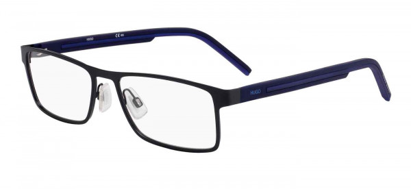 HUGO HG 1049 Eyeglasses, 0FLL MATTE BLUE