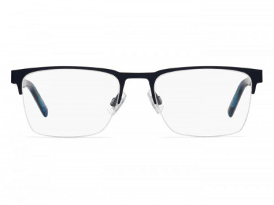 HUGO HG 1076 Eyeglasses, 0FLL MATTE BLUE