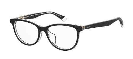 Polaroid Core PLD D395 Eyeglasses, 07C5 BLACK CRYSTAL