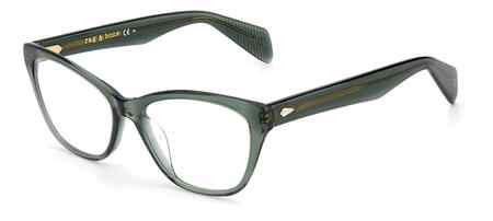 rag & bone RNB3039 Eyeglasses, 01ED GREEN