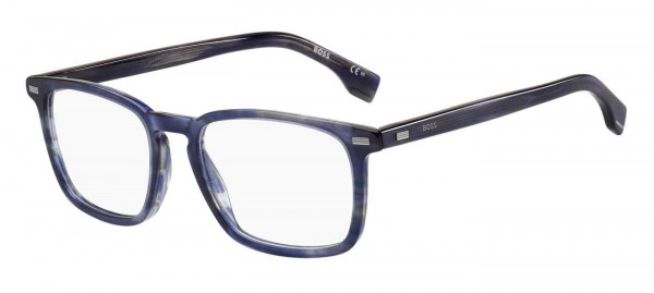 HUGO BOSS Black BOSS 1368 Eyeglasses, 0JBW BLUE HAVANA