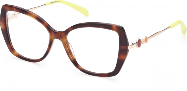 Emilio Pucci EP5191 Eyeglasses, 052 - Dark Havana / Shiny Rose Gold