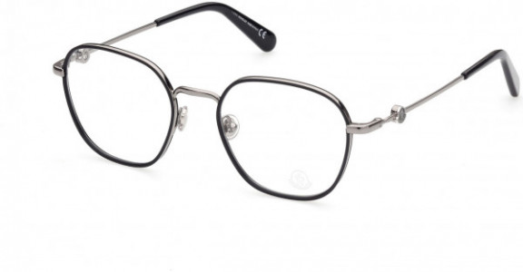 Moncler ML5125 Eyeglasses, 008 - Shiny Gunmetal