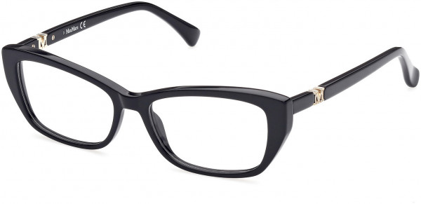 Max Mara MM5035 Eyeglasses, 001 - Shiny Black