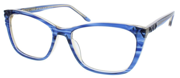 BCBGMAXAZRIA REVA Eyeglasses, Blue Laminate