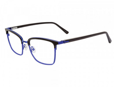 Club Level Designs CLD9345 Eyeglasses, C-2 Black/ Blue