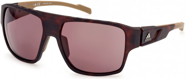 adidas SP0046 Sunglasses, 52E - Dark Havana / Brown
