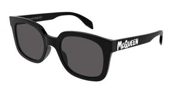 Alexander McQueen AM0348S Sunglasses, 001 - BLACK with GREY lenses