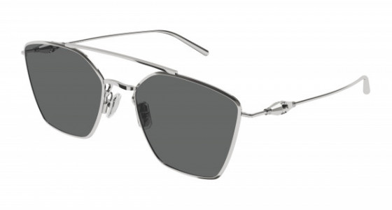 Boucheron BC0125S Sunglasses, 003 - WHITE with GREY lenses