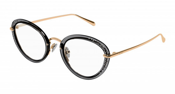 Pomellato PM0107O Eyeglasses, 004 - GOLD with TRANSPARENT lenses