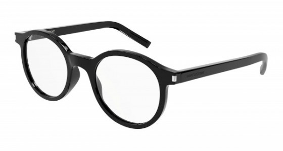 Saint Laurent SL 521 OPT Eyeglasses, 001 - BLACK with TRANSPARENT lenses