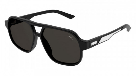 Puma PJ0059S Sunglasses, 001 - BLACK with SMOKE lenses