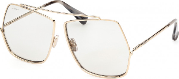 Max Mara MM0006 Sunglasses, 32A - Shiny Pale Gold / Shiny Pale Gold