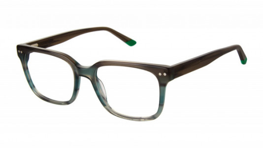 PSYCHO BUNNY PB 122 Eyeglasses, 1-GREY/AQUA FADE