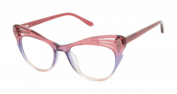 Lulu Guinness LK037 Eyeglasses, Raspberry (RAS)