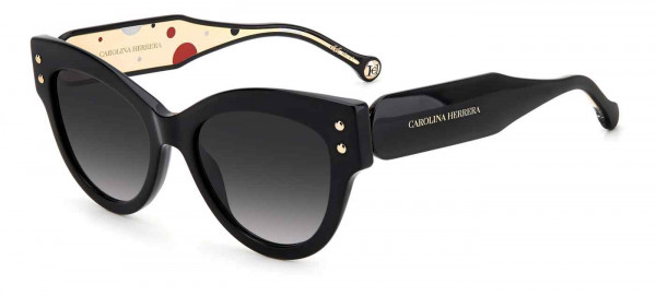 Carolina Herrera CH 0009/S Sunglasses, 0807 BLACK