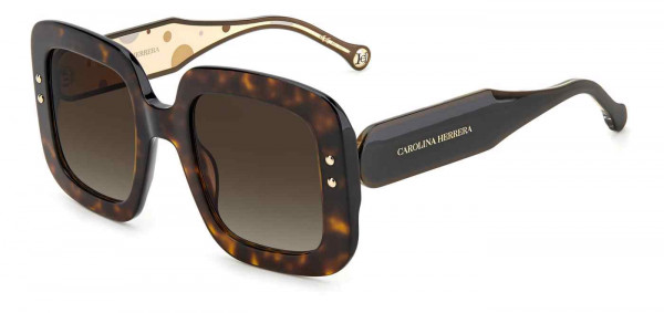 Carolina Herrera CH 0010/S Sunglasses, 0086 HAVANA