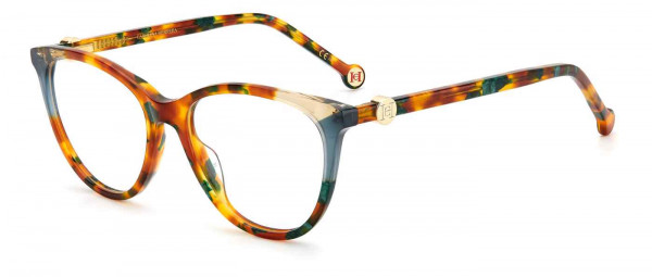 Carolina Herrera CH 0054 Eyeglasses, 0YJE GREEN HAVANA