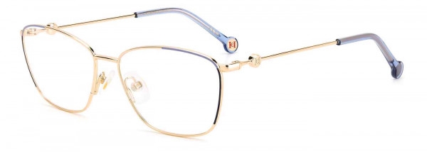 Carolina Herrera CH 0060 Eyeglasses, 0LKS GOLD BLUE