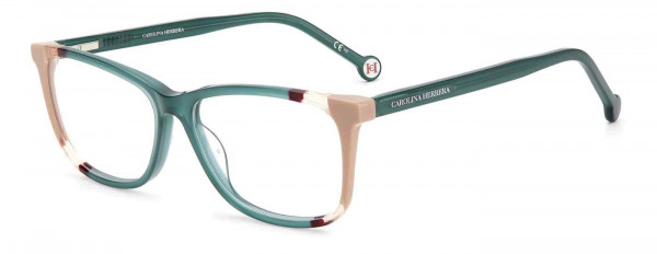 Carolina Herrera CH 0066 Eyeglasses, 0HBJ TEAL BROWN
